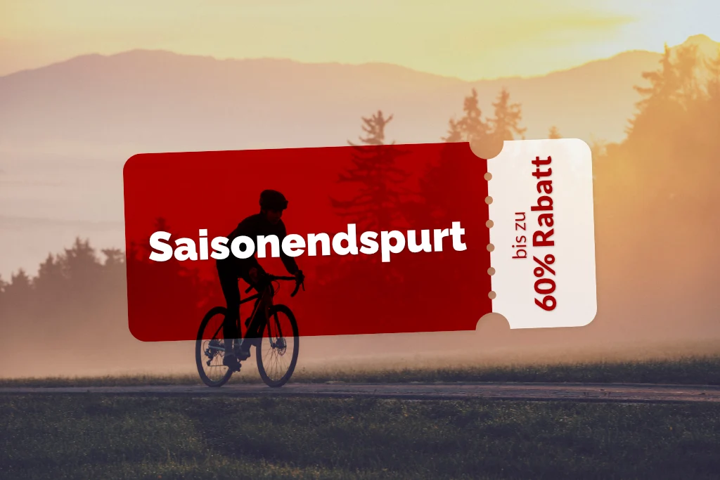 <p><strong>Saisonendspurt</strong></p><p>Sichere dir dein Traumbike zum Schn&auml;ppchenpreis.</p>