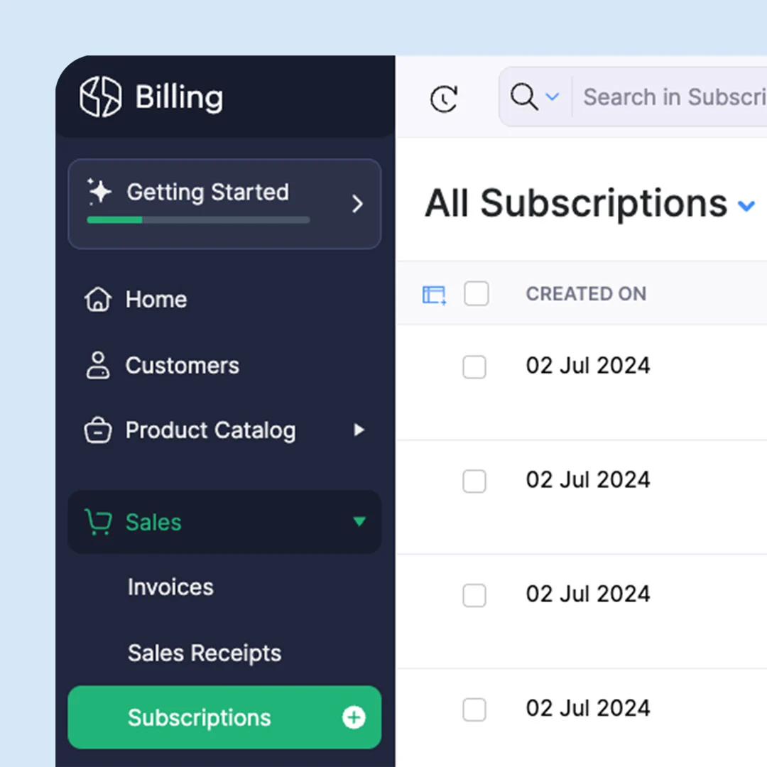 Zoho Subscriptions