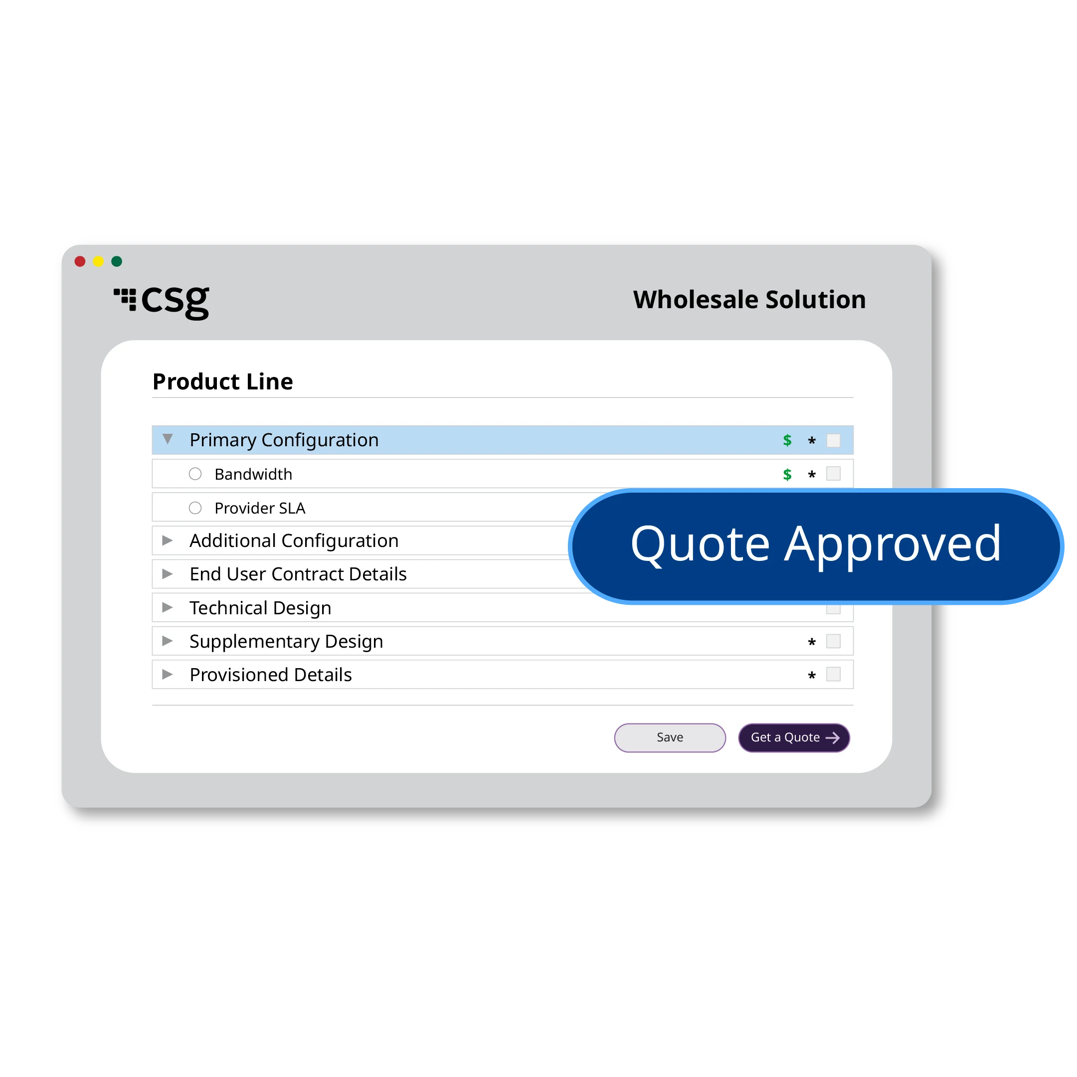 Full visibility from contract to go-live