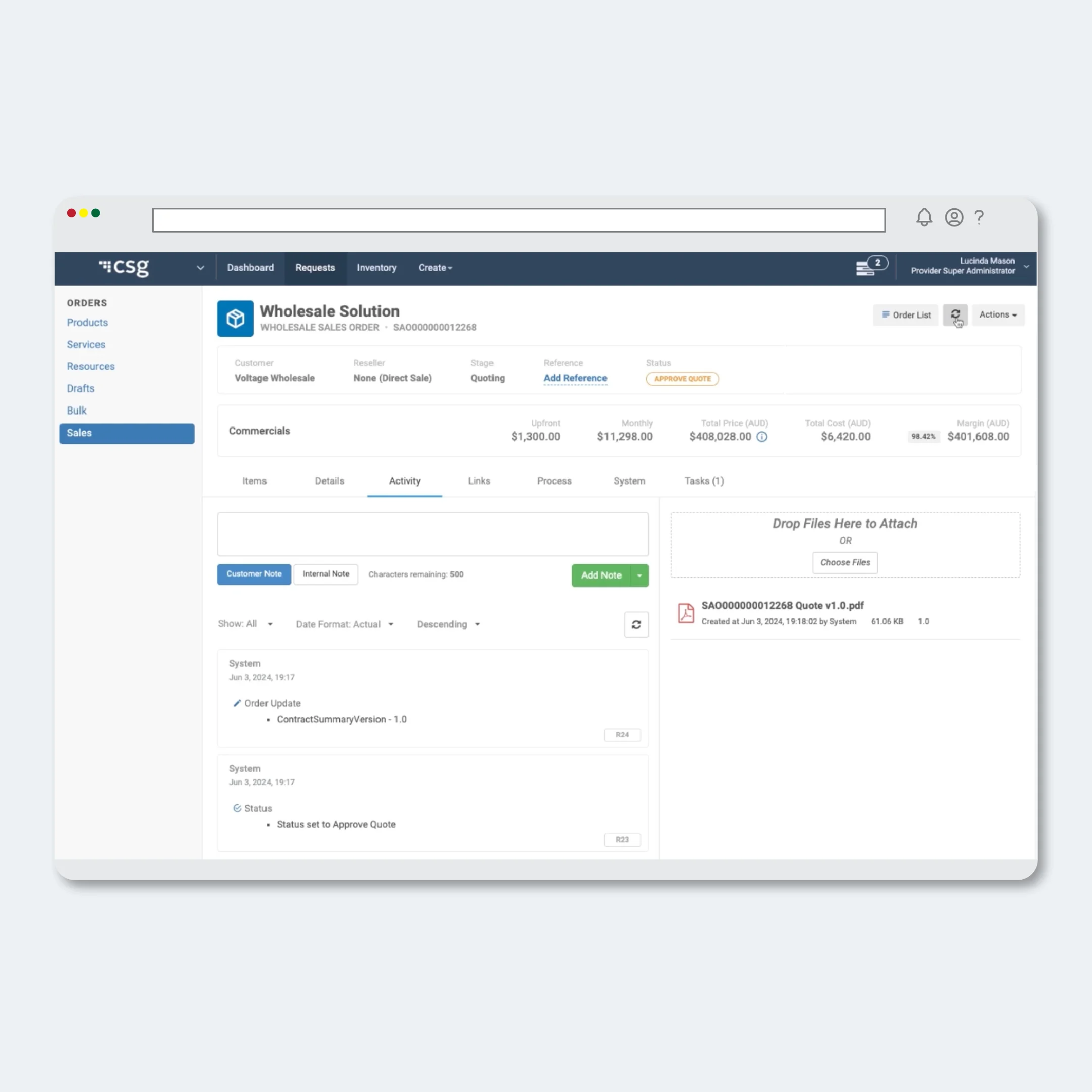 AI-powered CPQ & order management