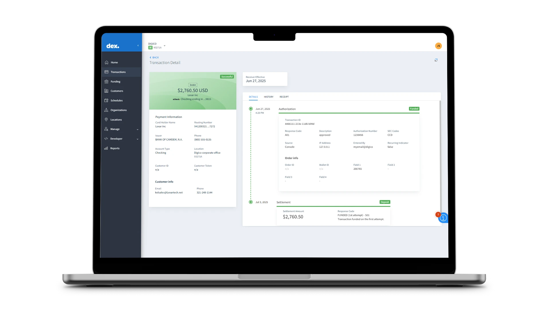 Comprehensive payment processing