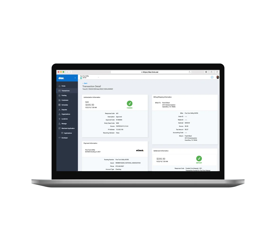 CSG payments platform
