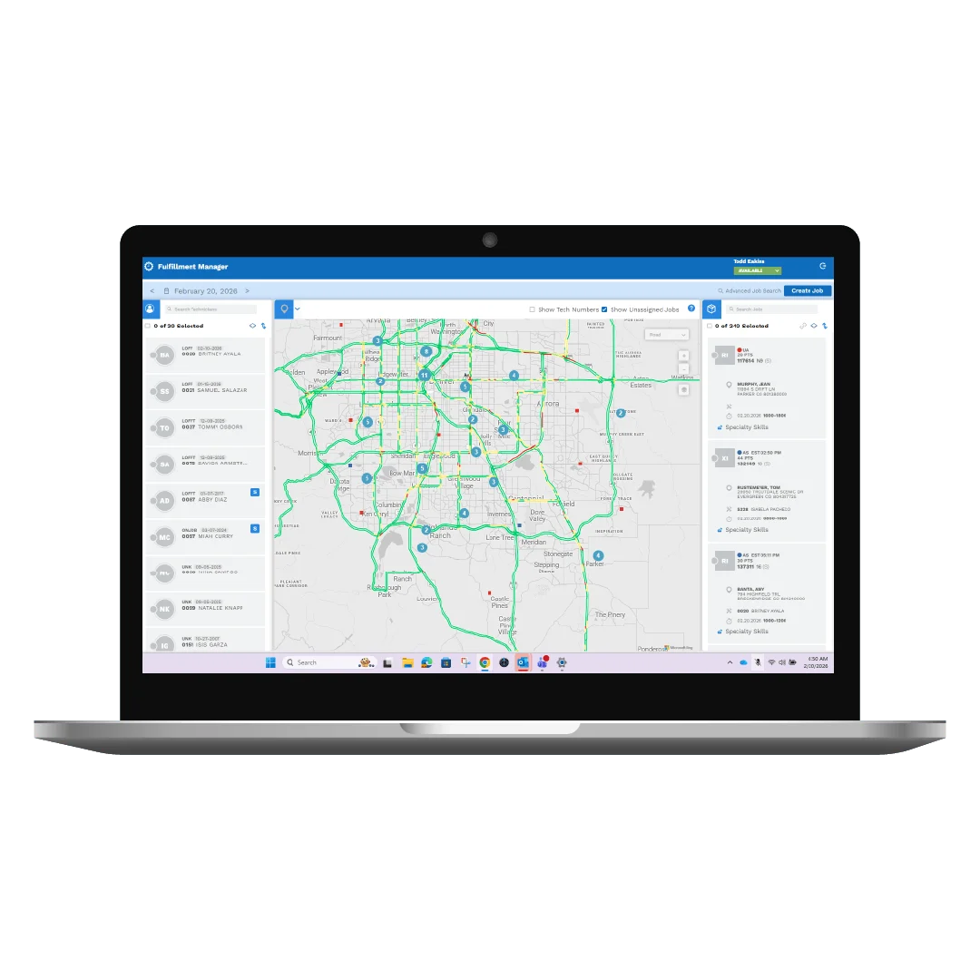 Execute with automated routing & tracking