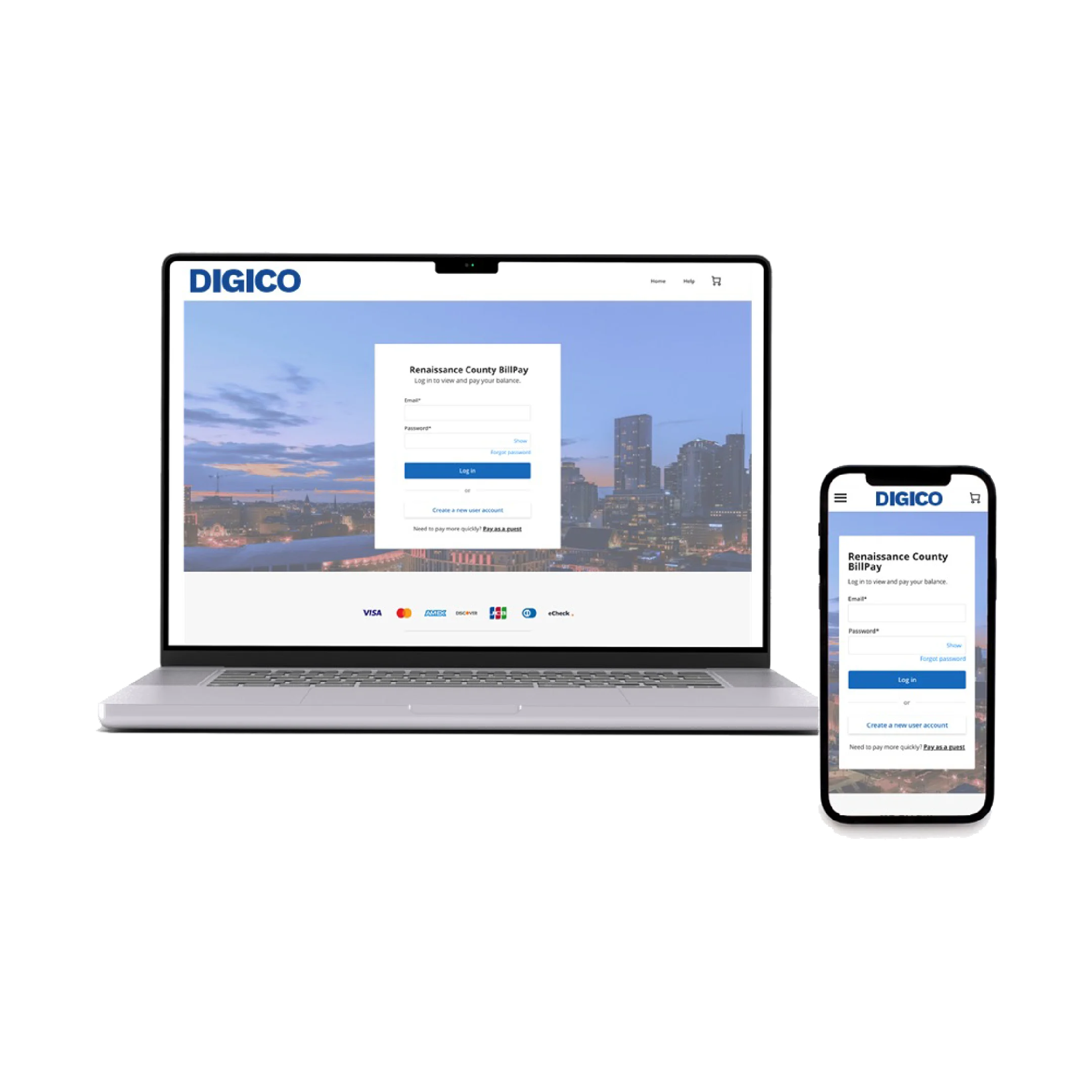 Online and in-app fiber bill pay