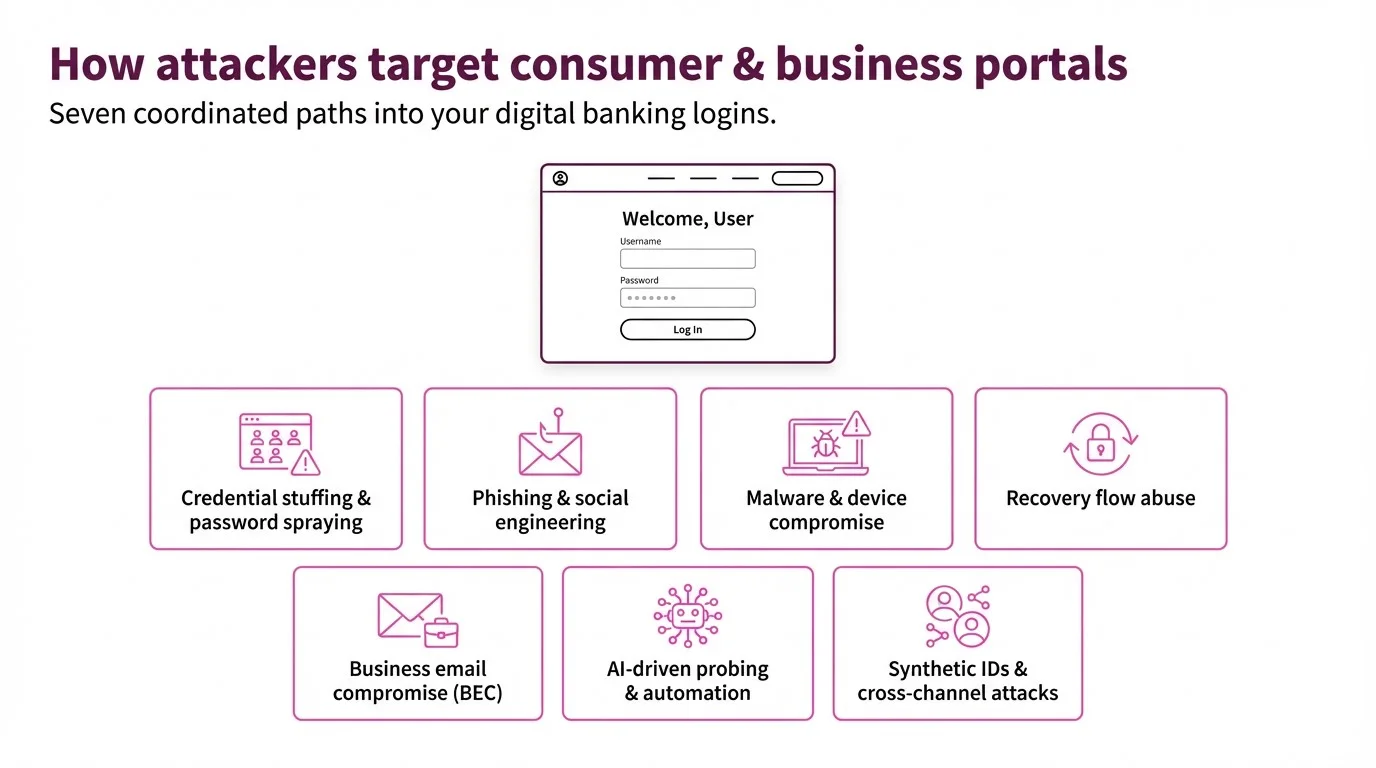 Describes 7 coordinated paths attackers use