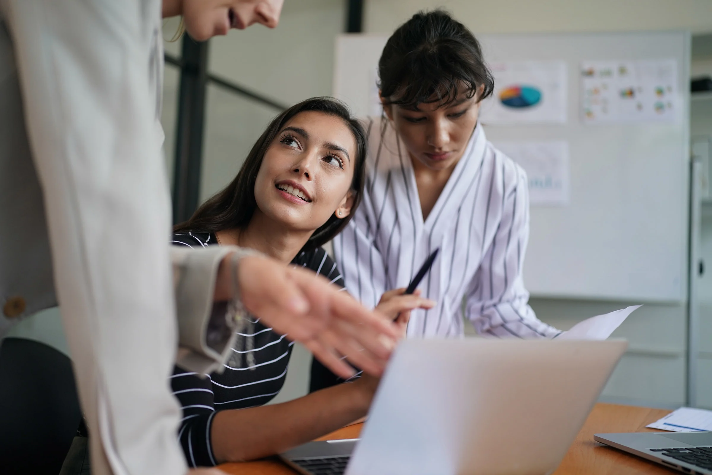 Business partners working in an office