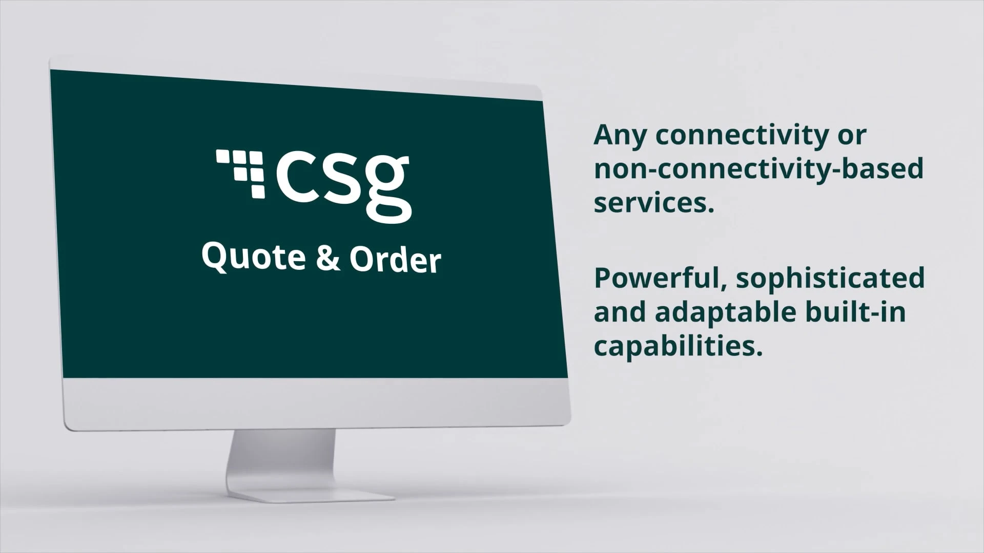 CSG Quote & Order Video Demo
