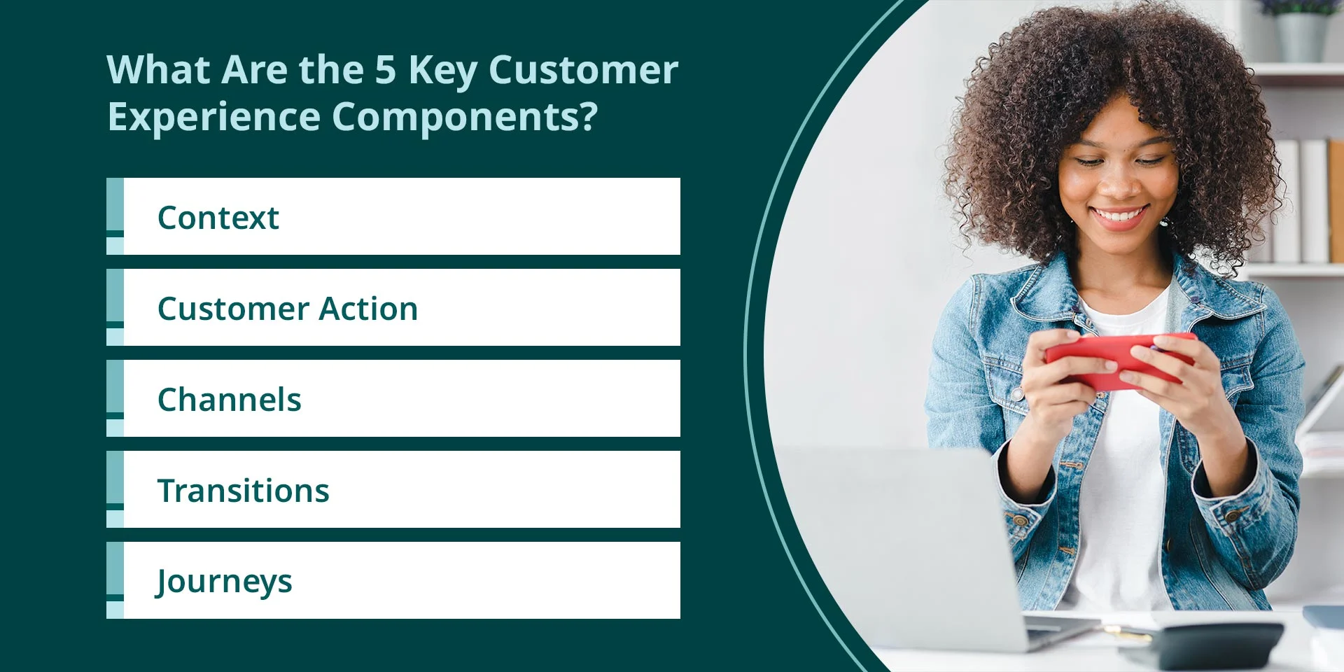 What Are the 5 Key Customer Experience Components Graphic