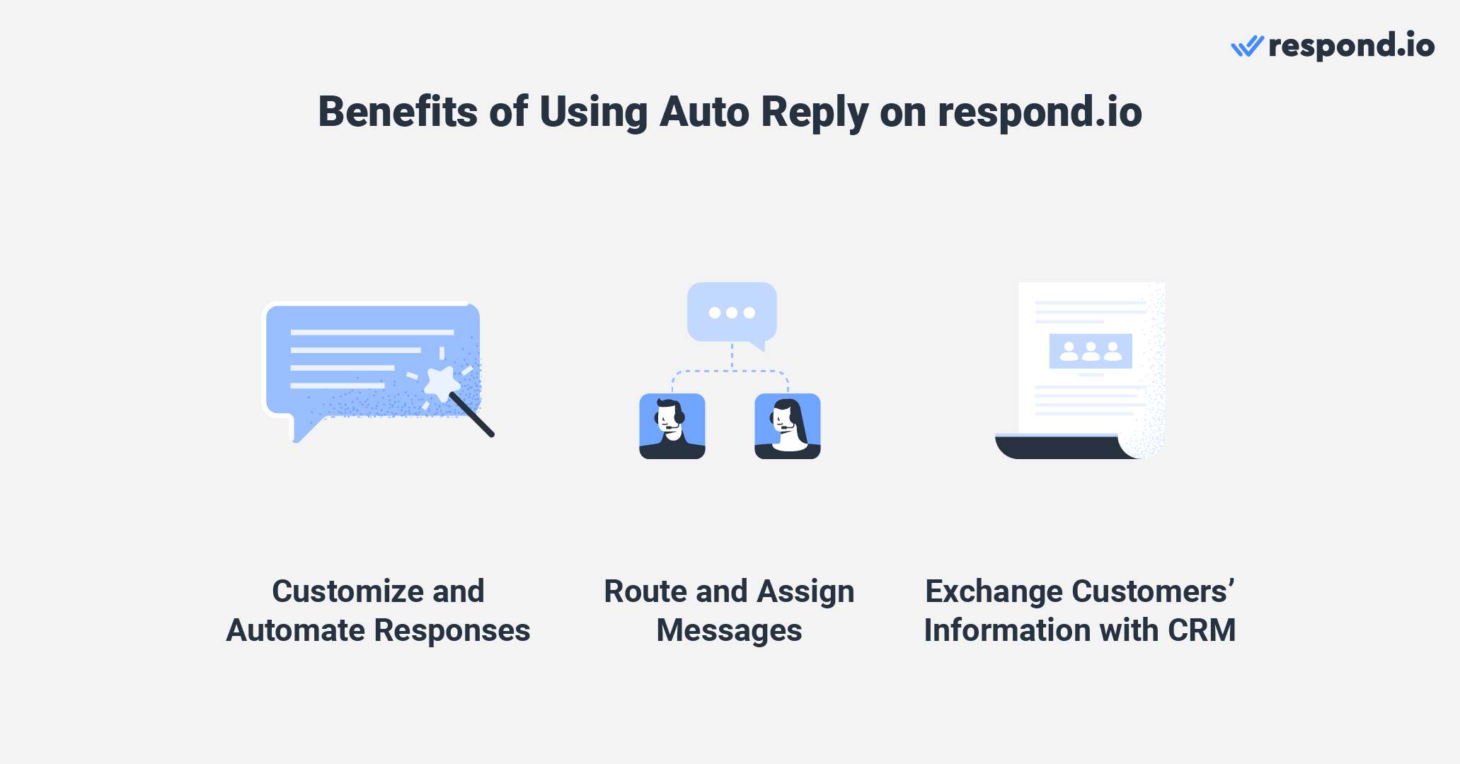 Why use LINE@ auto reply on respond.io