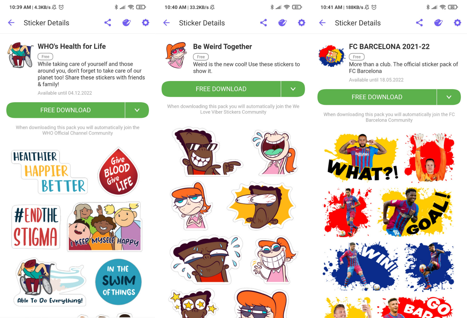 Examples of Communities using promo sticker packs