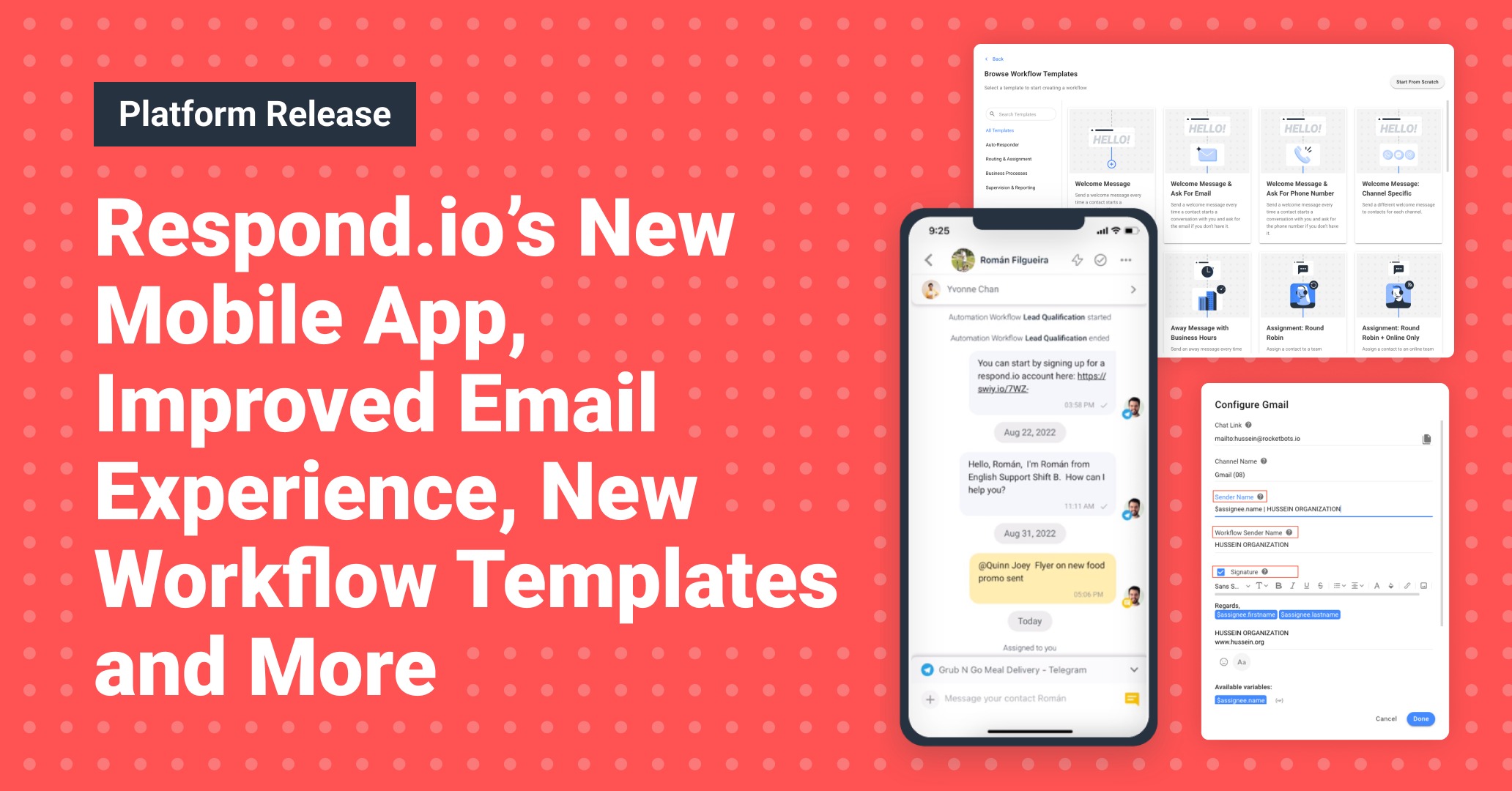 Respond.io's New Mobile App, Email Experience, Workflow Templates and More