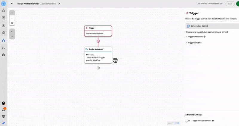 An overview of the new Workflow Step: Trigger Another Workflow 