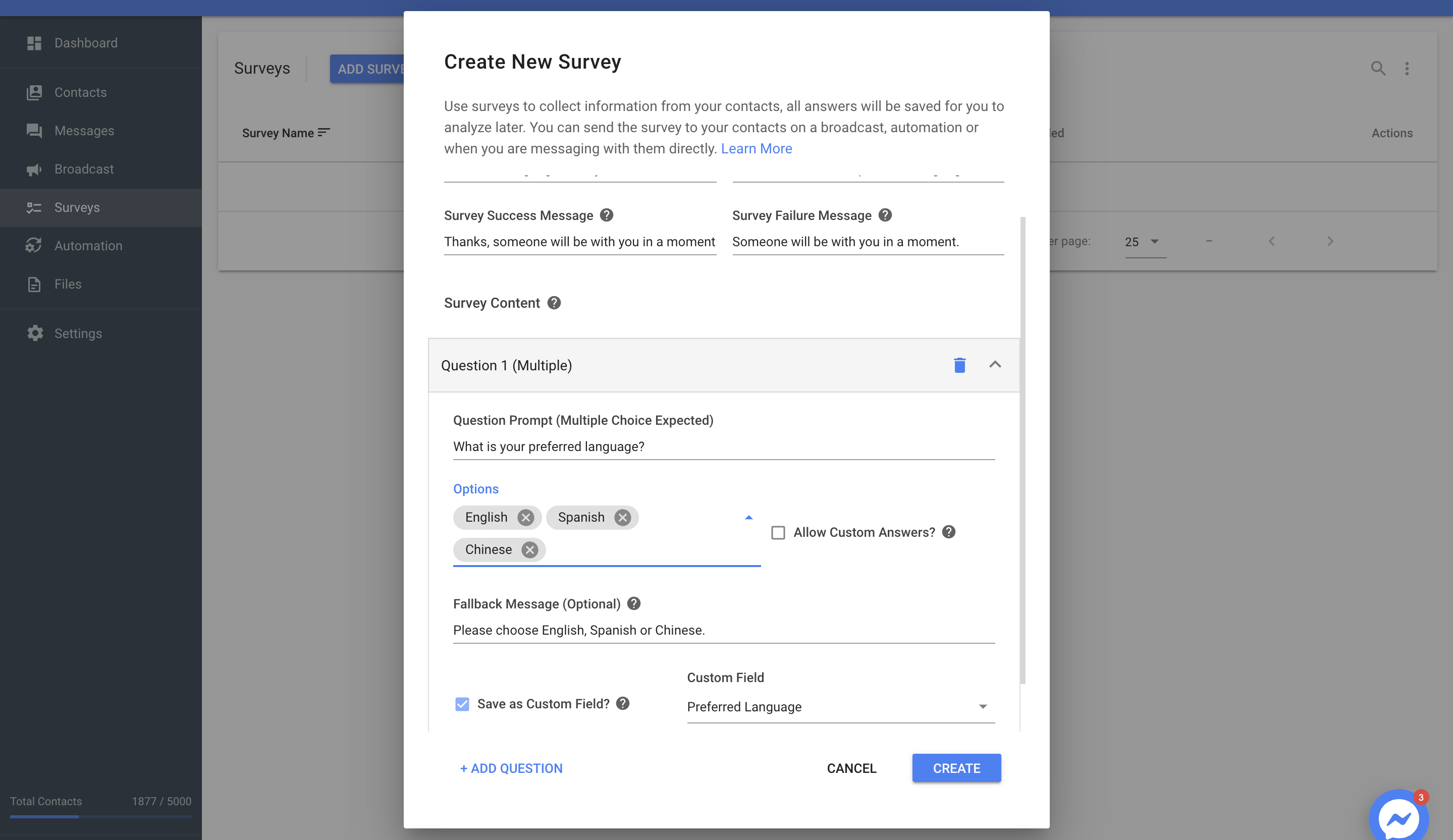 Create A Survey To Collect The Data 