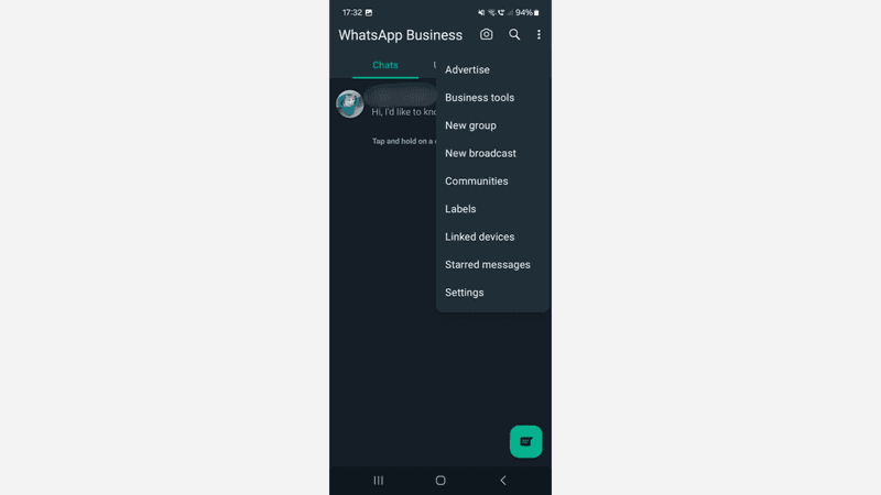 Step 1: Start a new broadcast list on WhatsApp