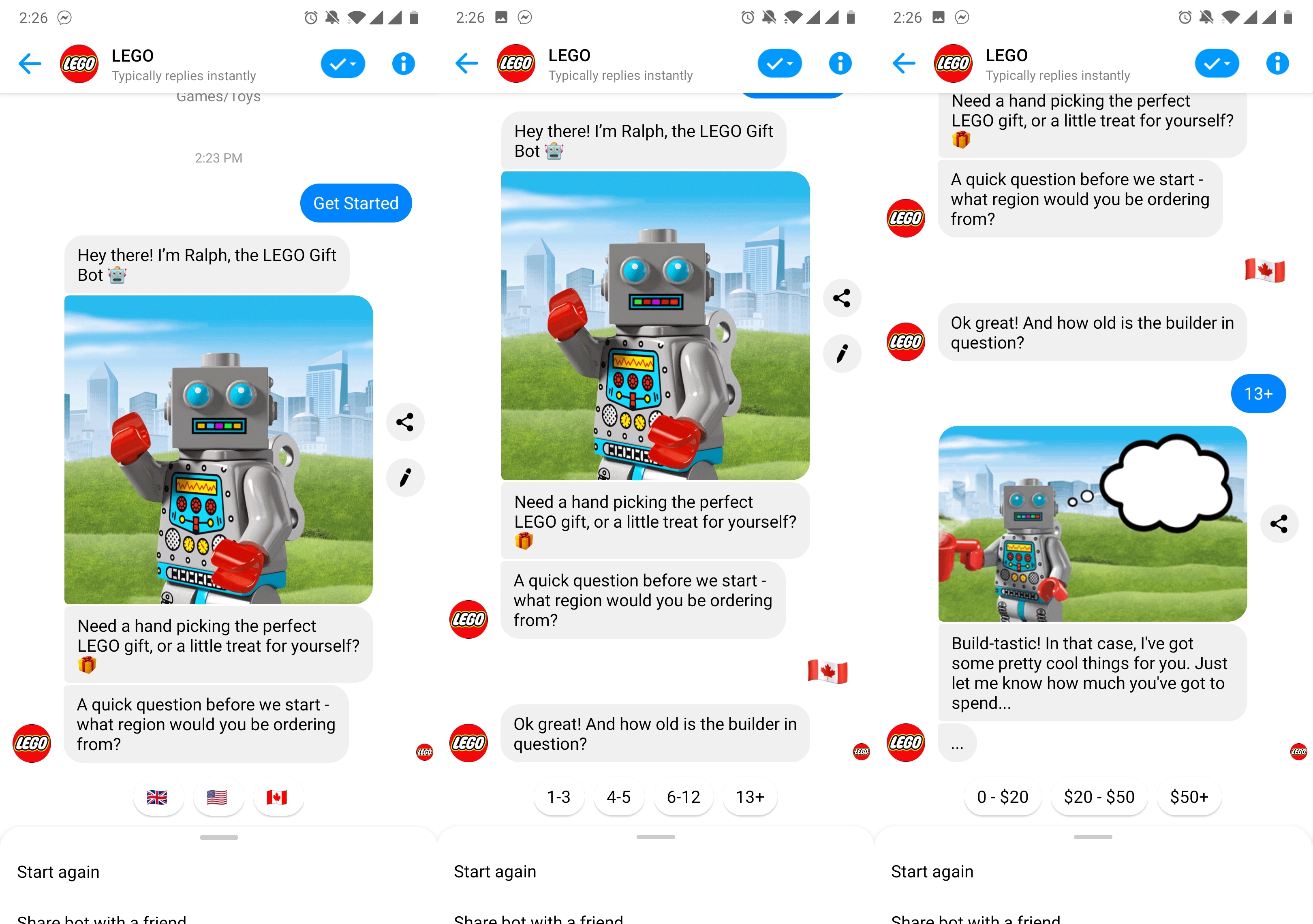 Lego Messenger Marketing Campaign Questions