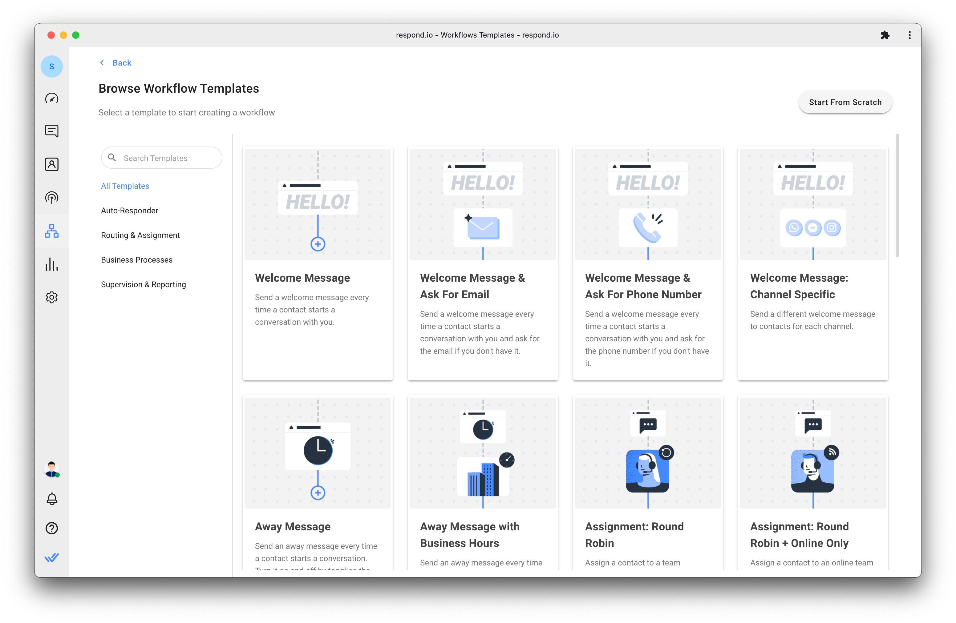 Locate your desired Workflow Template quickly with the new visually representative images