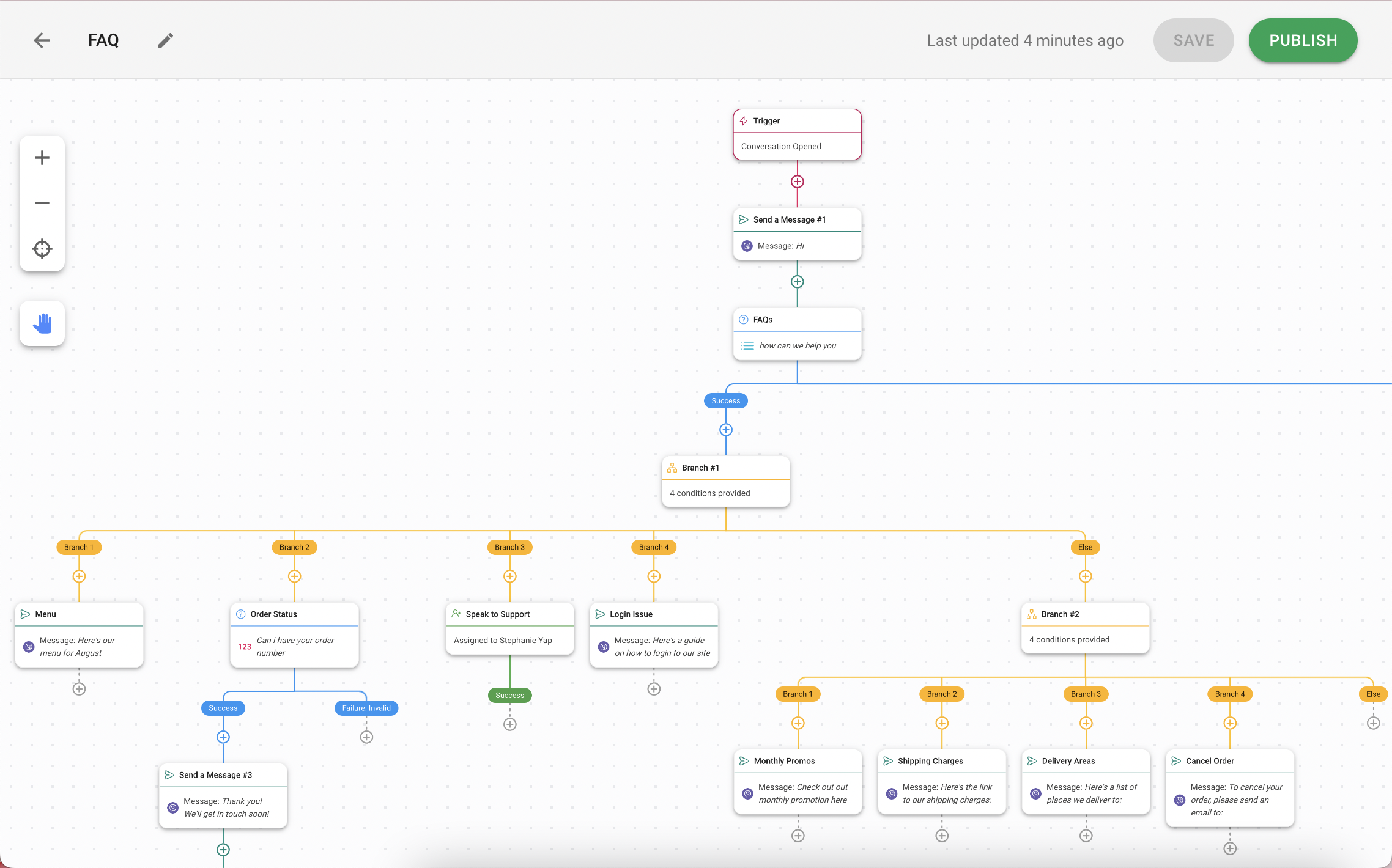 Viber chat web: Setting up chat automation on Workflows