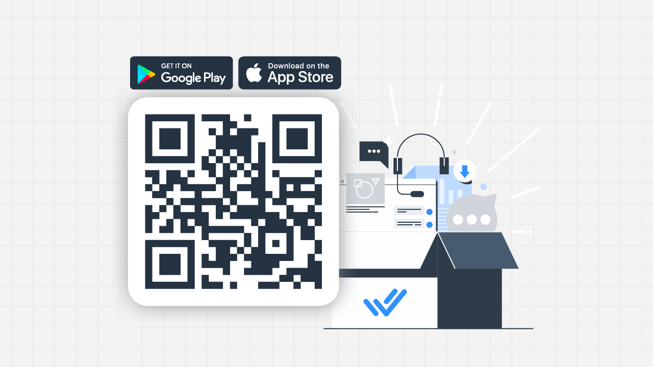 Image of the QR code you can scan to download the respond.io - Inbox mobile app