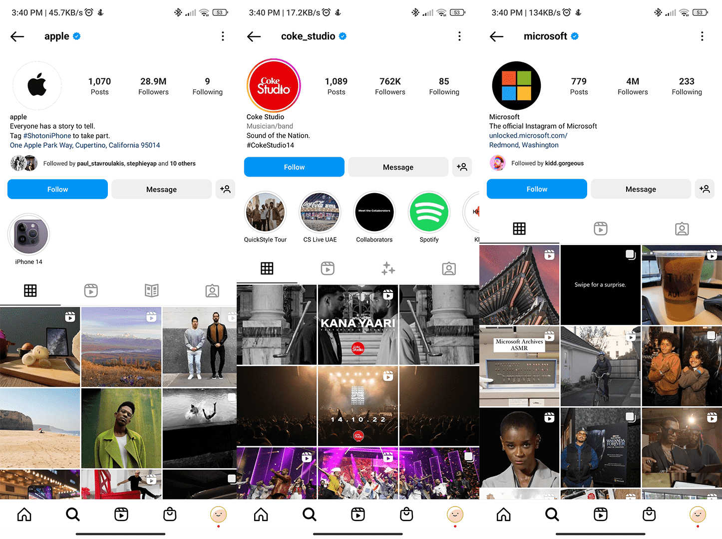 Instagram blue tick on verified Instagram accounts