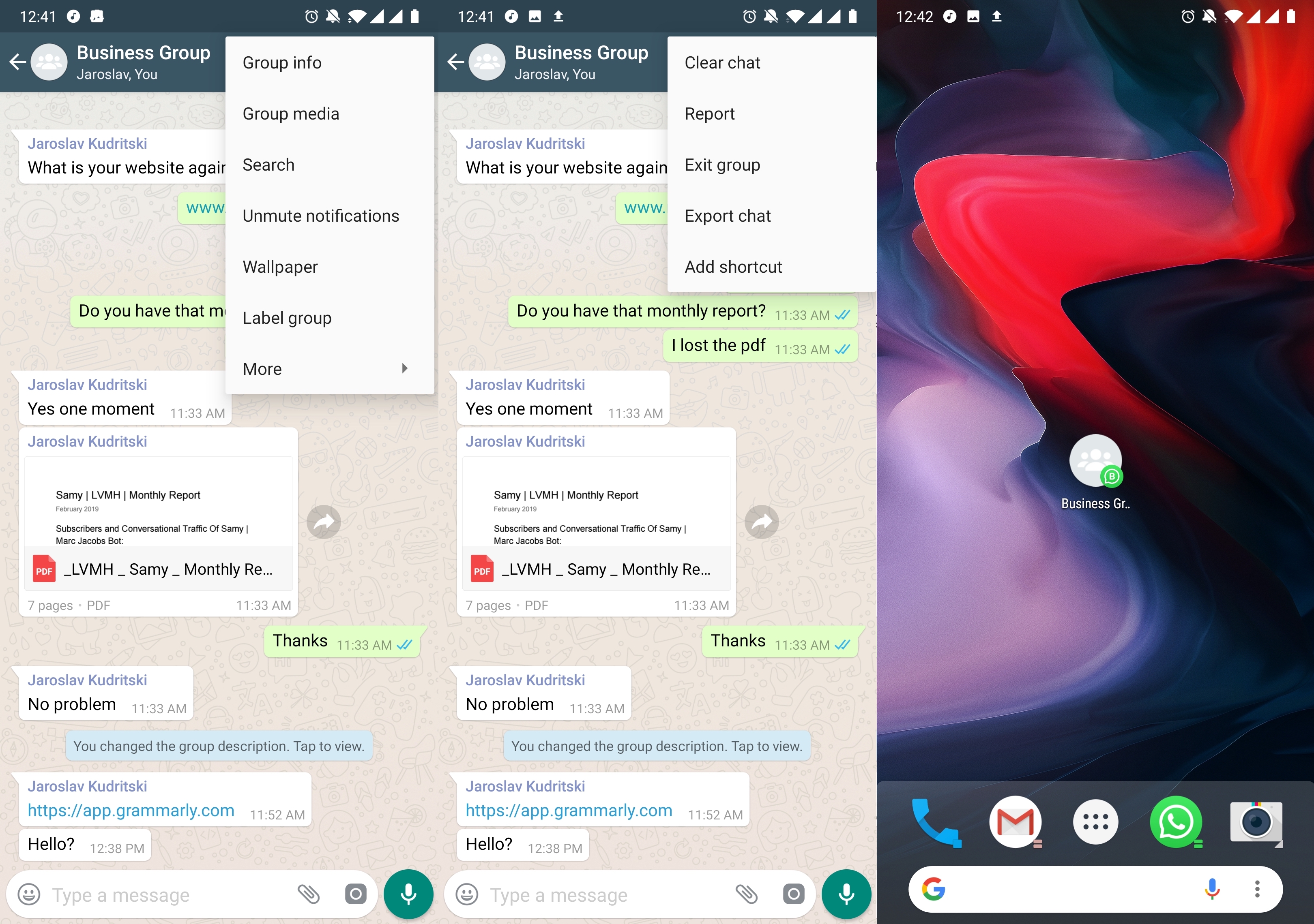 Adding a Home Screen Shortcut to your WhatsApp Group