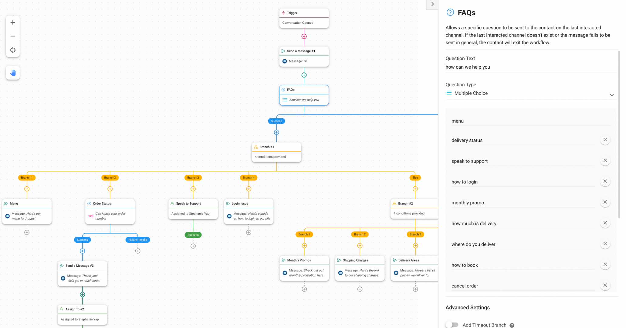 How to automate FAQs with respond.io’s Workflows