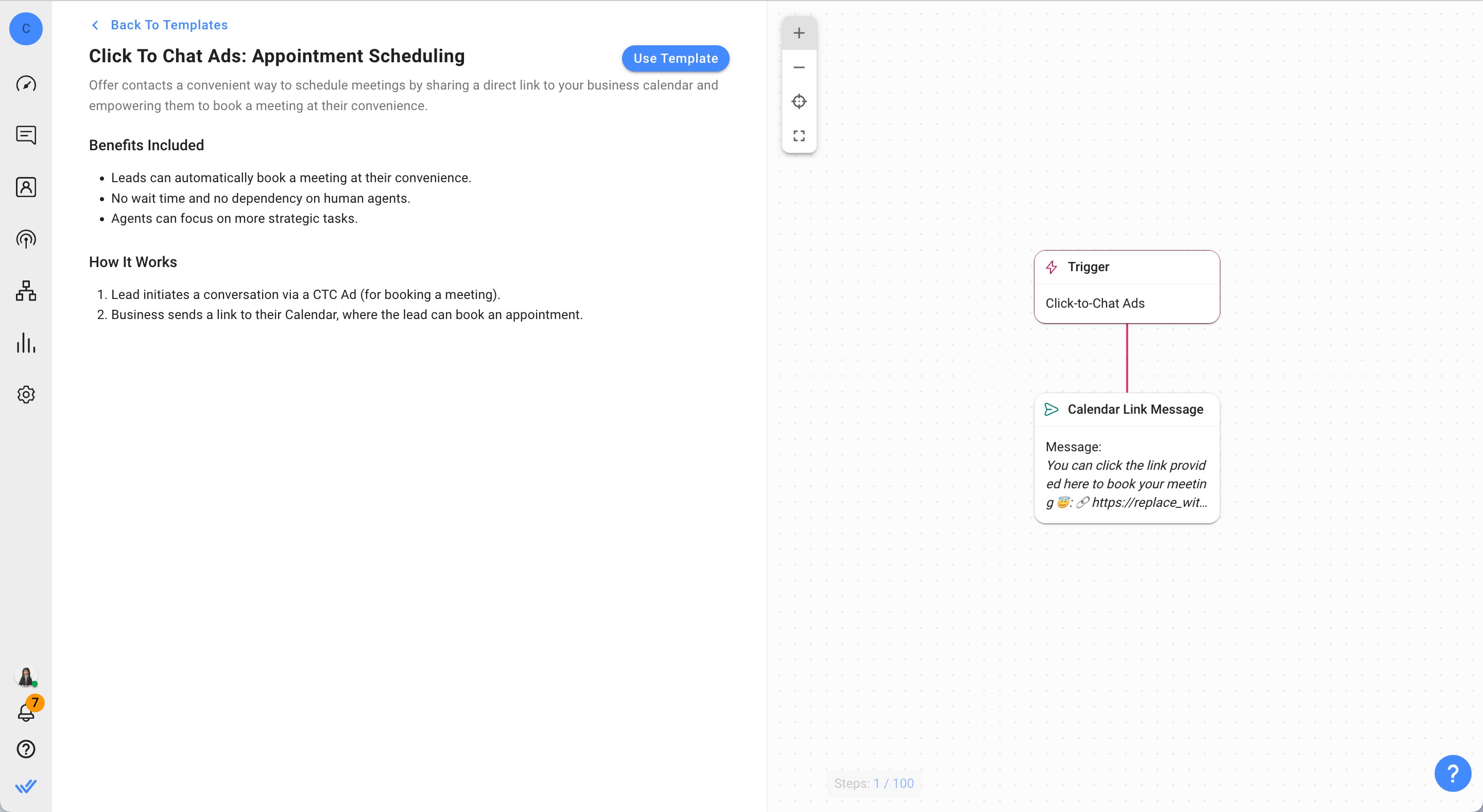 WhatsApp advertising: Automate appointment booking