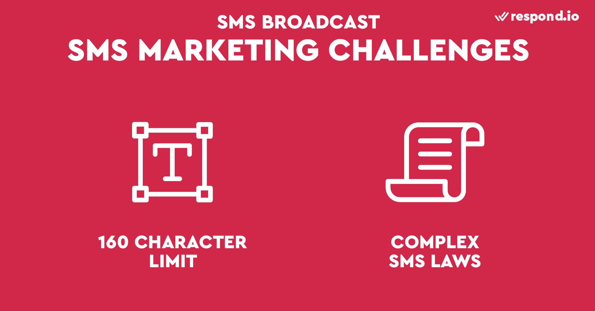 This is a picture that shows the challenges of SMS marketing. Although the idea of SMS marketing may seem straightforward, sending bulk SMS is not. SMS messages have a 160-character limit, which makes it difficult to fit all the information and links in one single message.