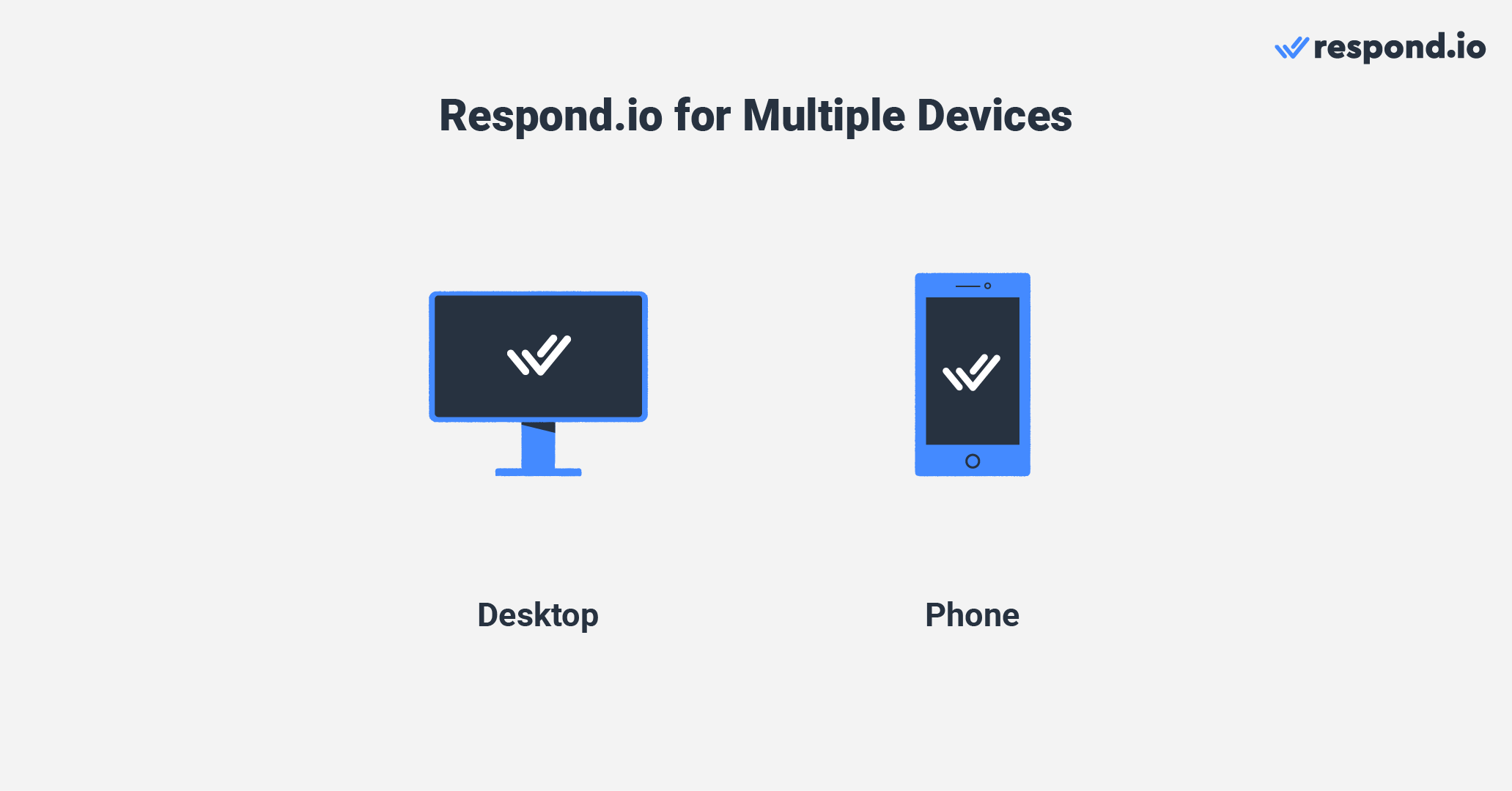 Respond.io is available for desktop and phone