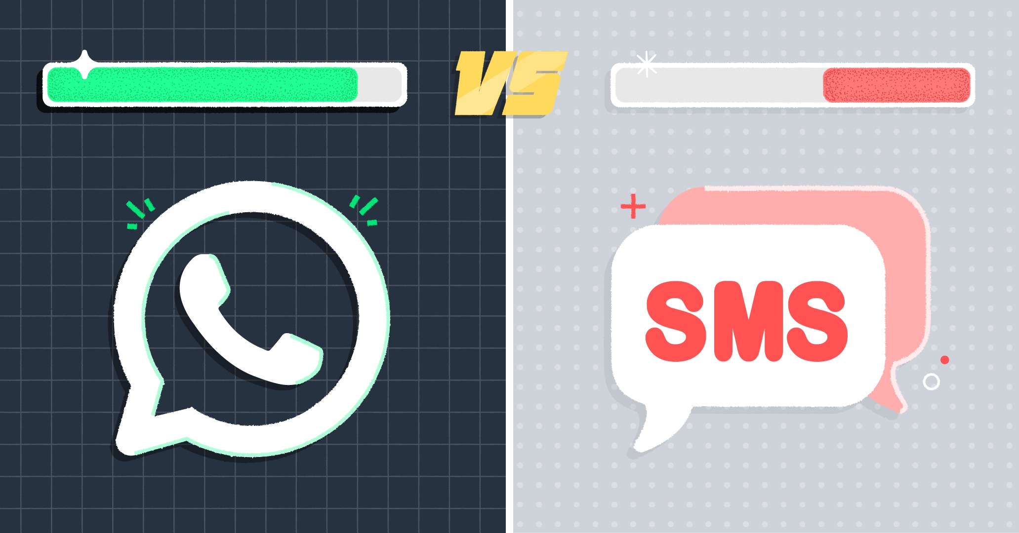 SMS vs WhatsApp: A Comparison for Business [Nov 2023]