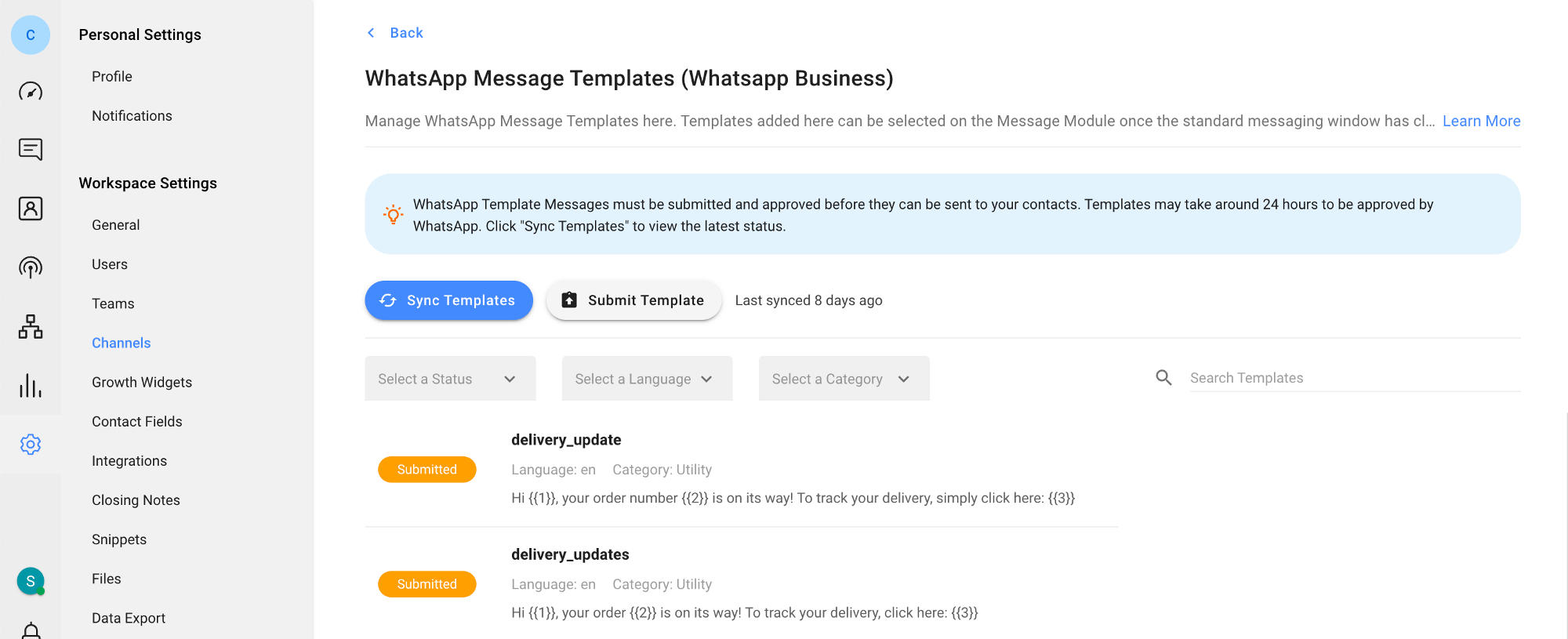 WhatsApp food: Send promotional messages with Message Templates