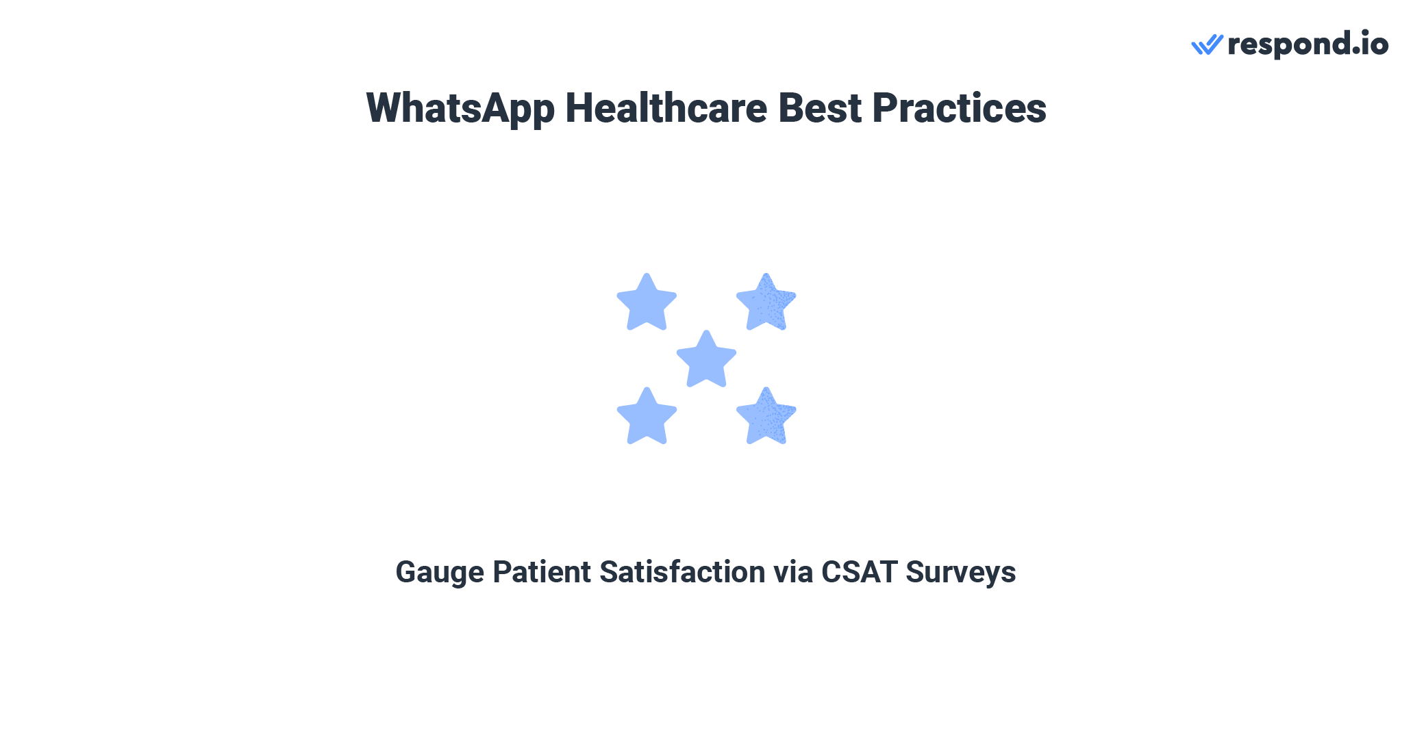 Use CSAT surveys to measure patient satisfaction