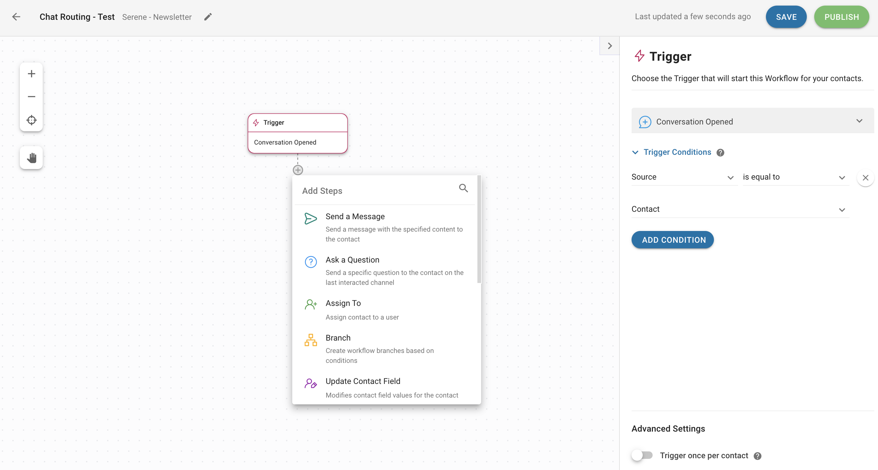 Workflows Builder: Customizable Triggers and Steps 