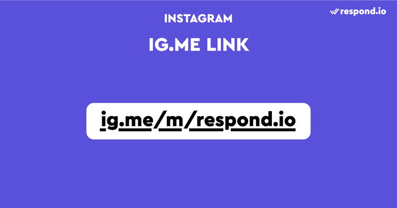 Example of ig.me link format to respond.io