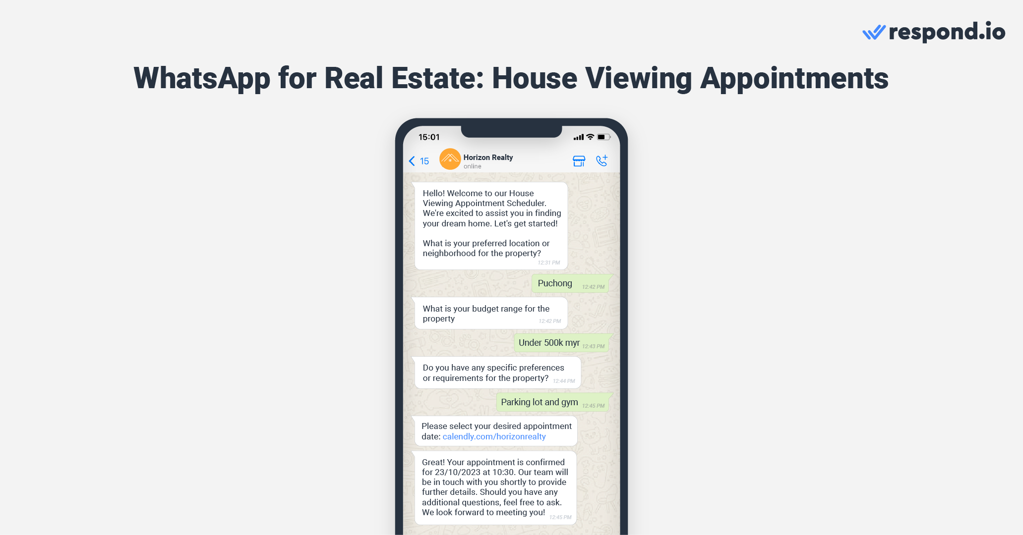 WhatsApp real estate: Automate house viewing appointments