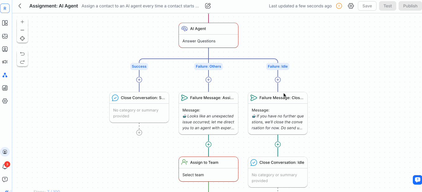 Respond.io’s AI Agent can also be used to answer customer inquiries