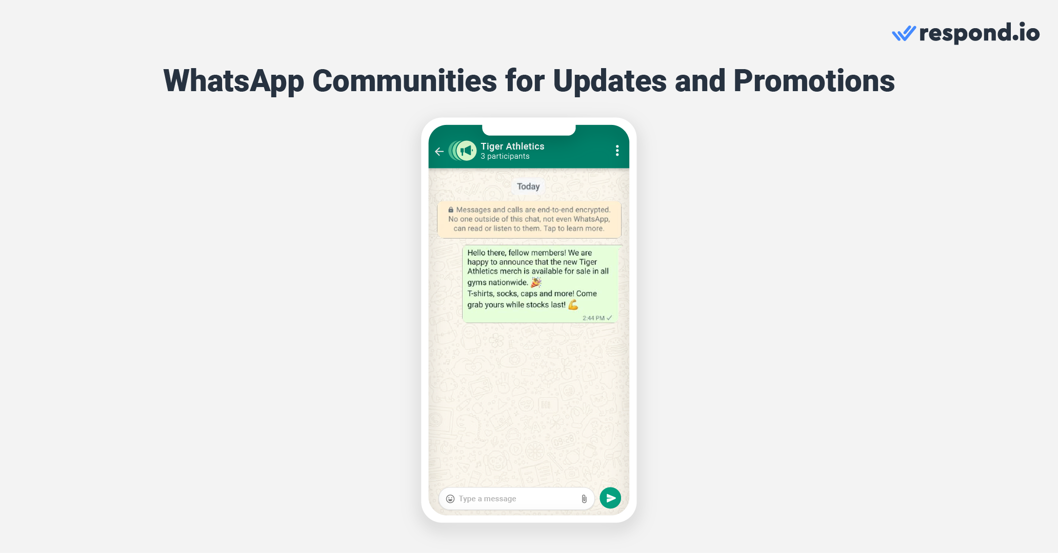 Send promotions to your WhatsApp Community on the announcement group