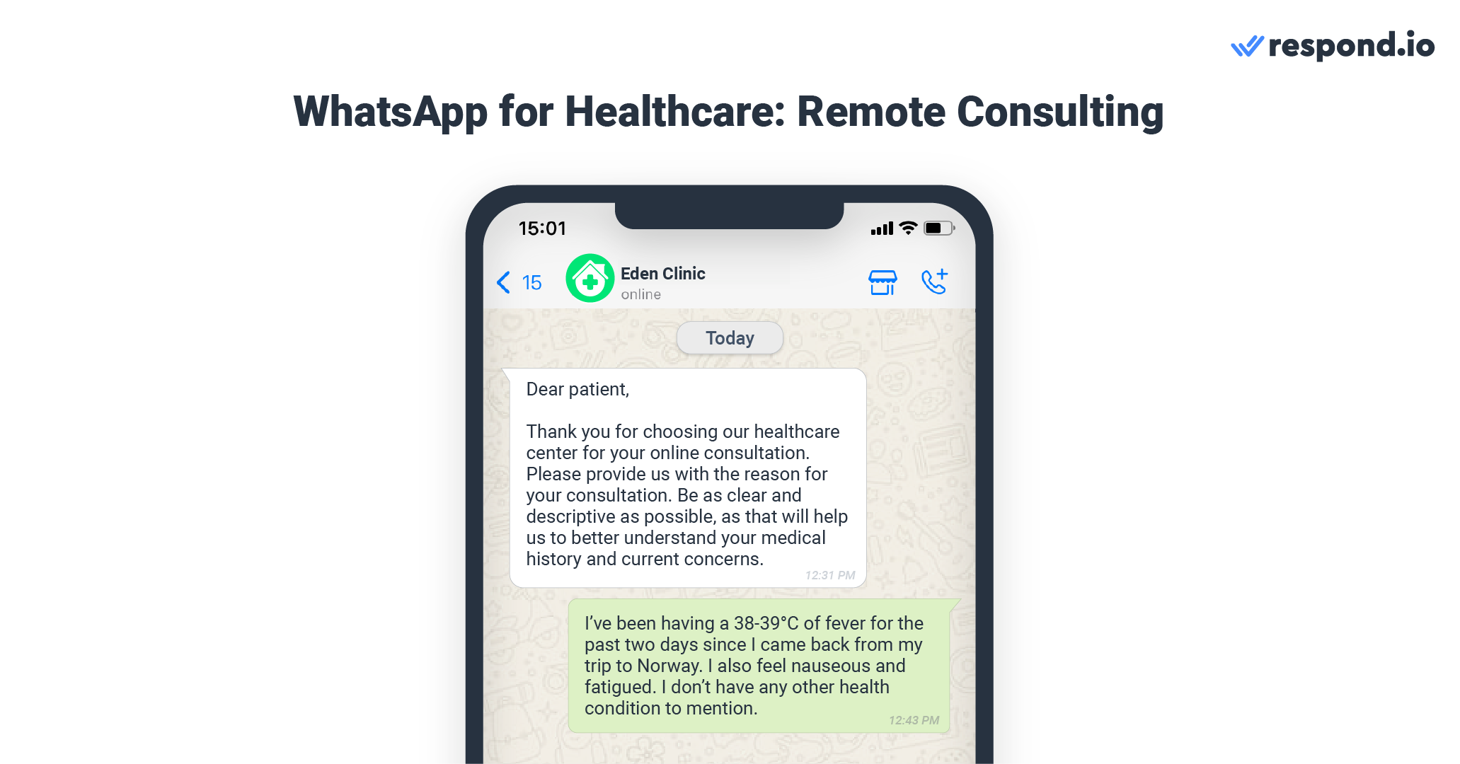 WhatsApp Business for healthcare: Remote consulting