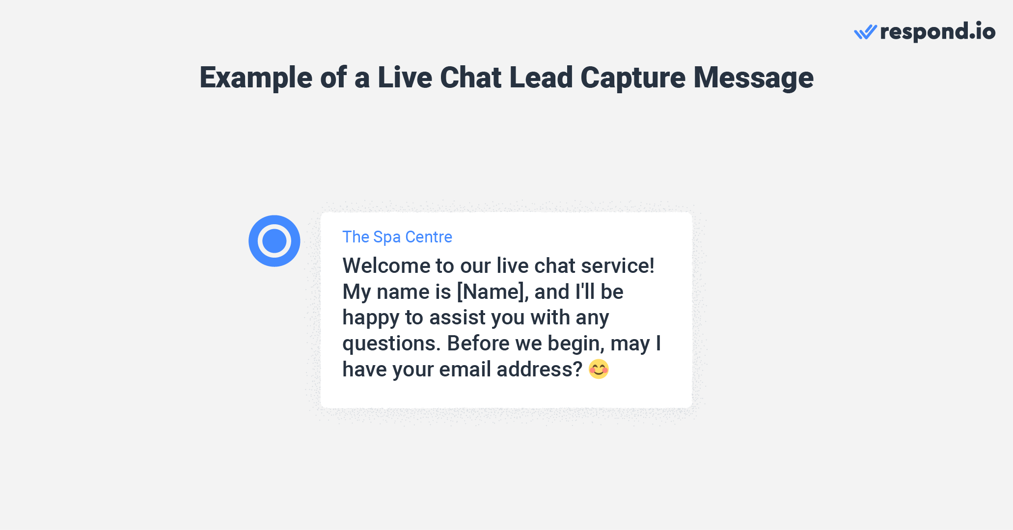 Lead capture live chat automated greetings