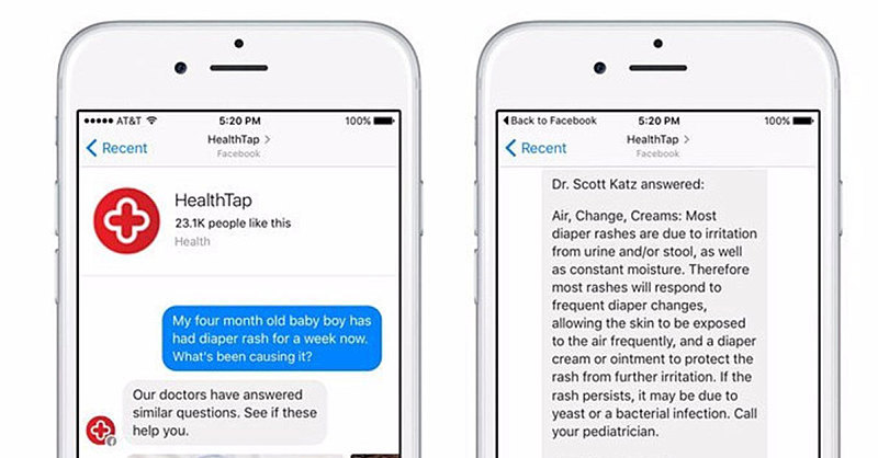 HealthTap on Facebook Messenger