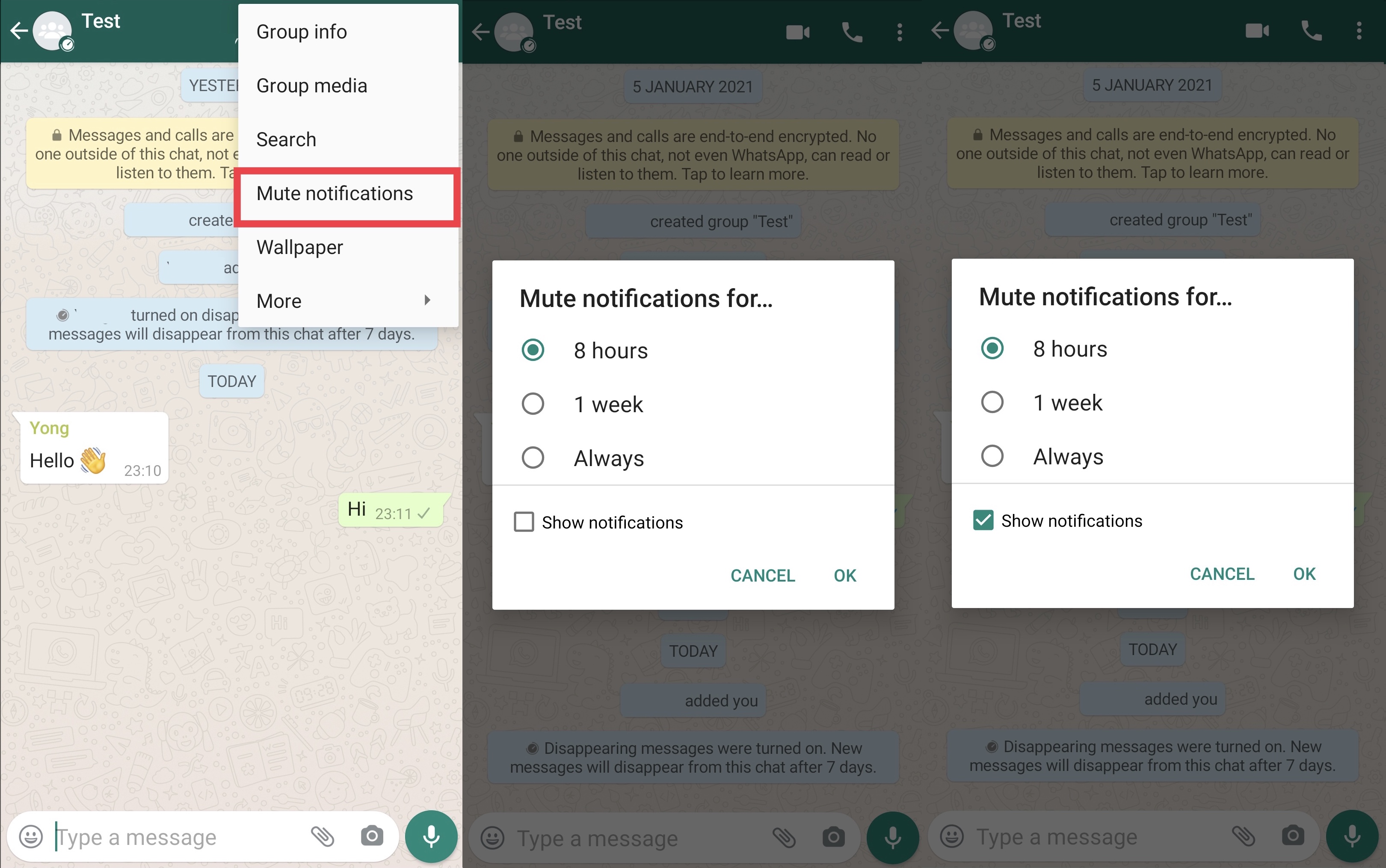 How to Mute WhatsApp Group