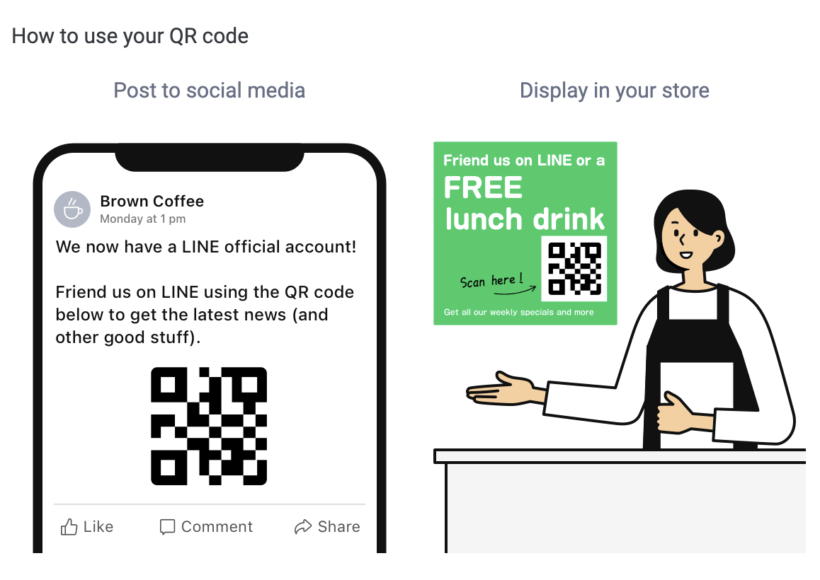 LINE QR codes