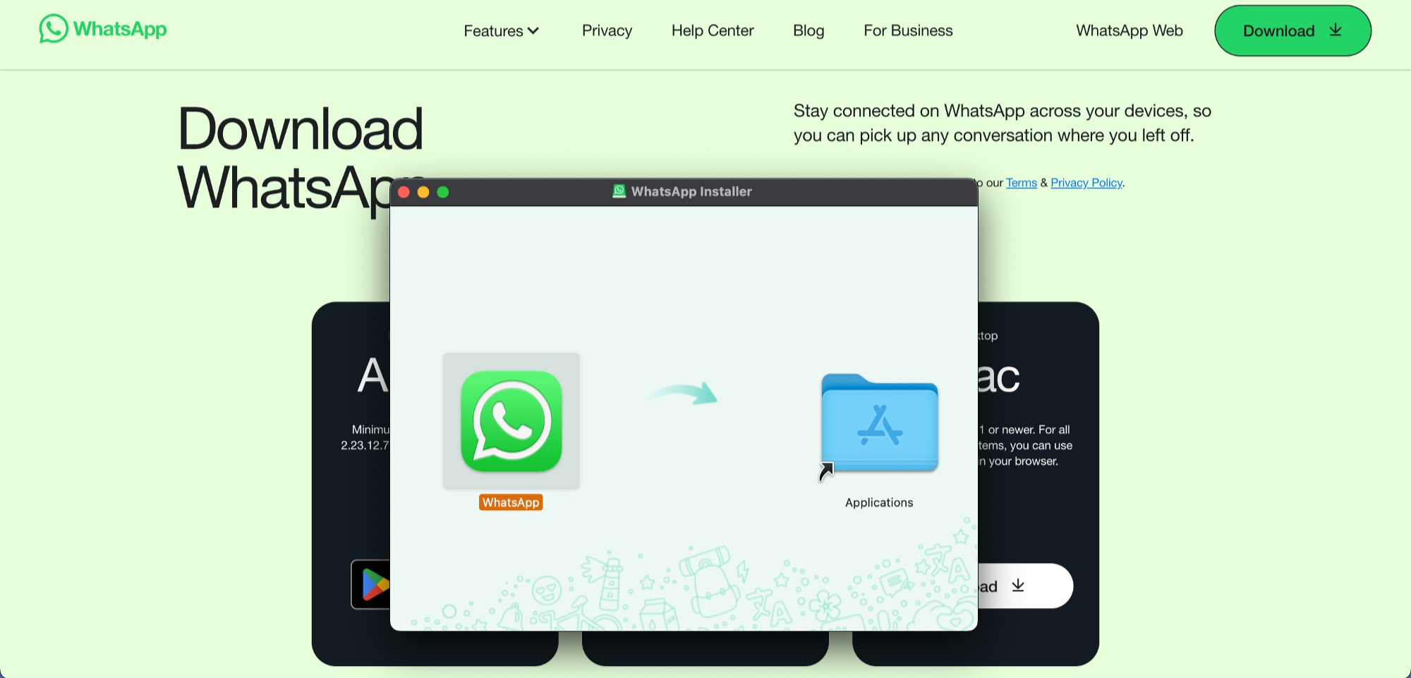 WhatsApp installer