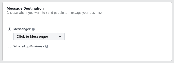 Facebook Click To Messenger Marketing Campaign - Ad Set Configuration