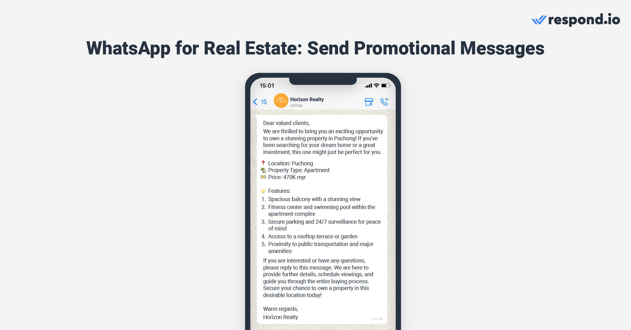 Send promotional messages to your audience