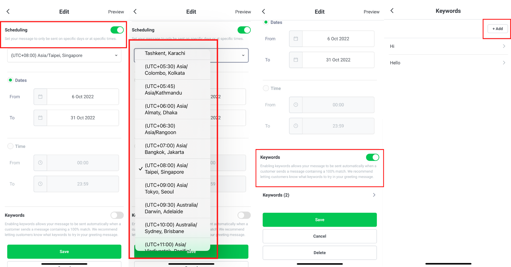 How to create LINE chat auto reply on the LINE Official Account app