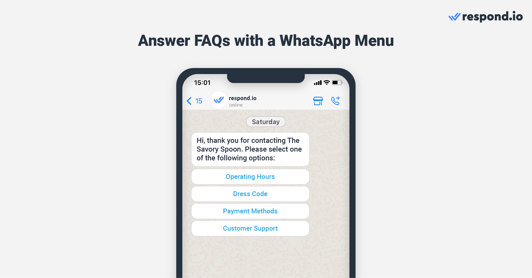 WhatsApp ordering for restaurants: Address customer inquiries with WhatsApp Menu