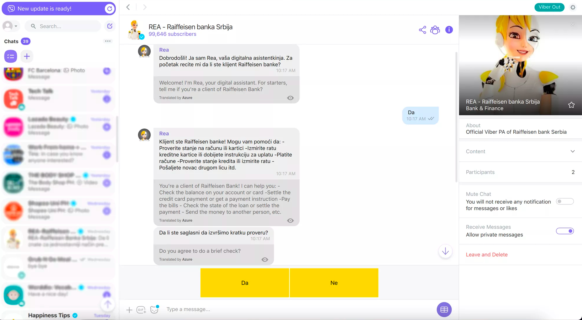 How Raiffeisen Bank is using Viber customer service