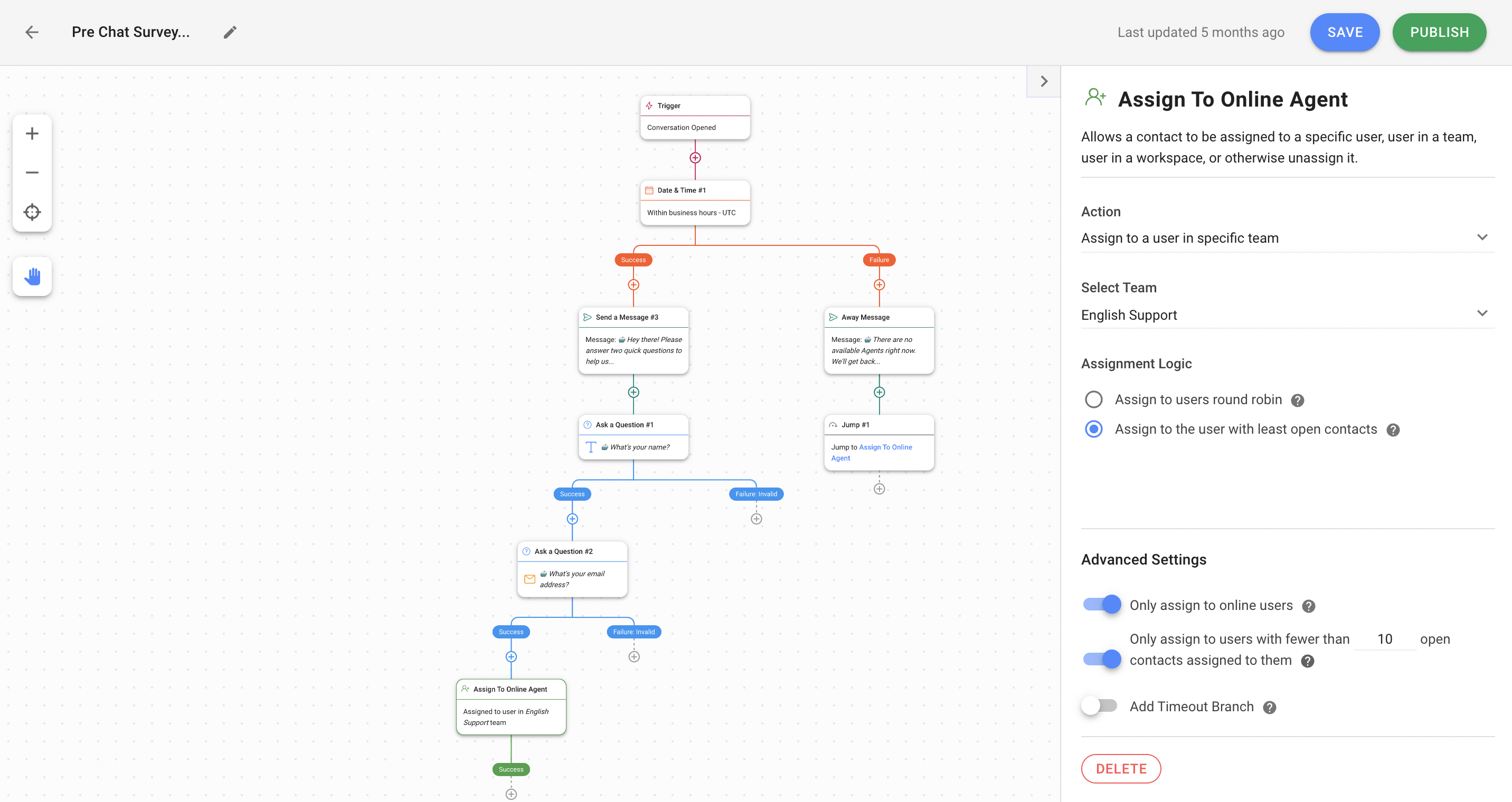 Respond.io Workflows: Assignment logic and Away Message examples