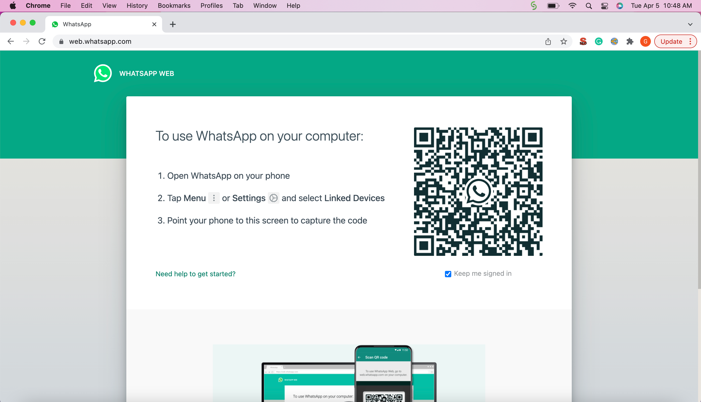 Whatsapp Business for laptop: Login with WhatsApp Business Web QR code