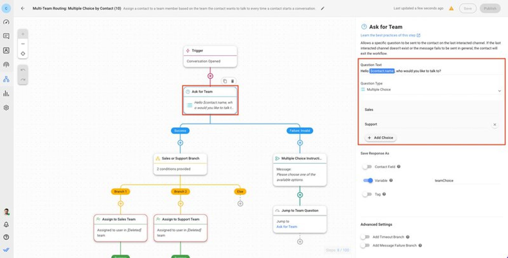 Conversation sales: Route customer conversations based on their sales-related goals